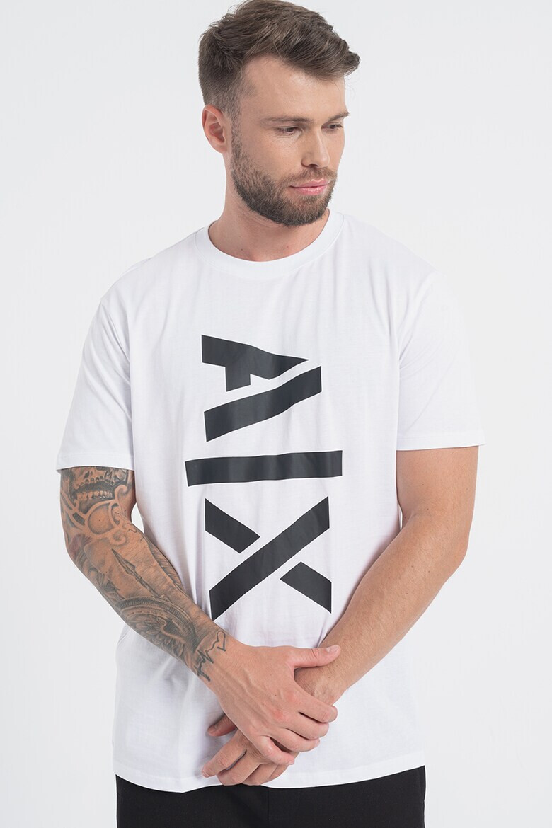ARMANI EXCHANGE Памучна тениска с лого - Pepit.bg