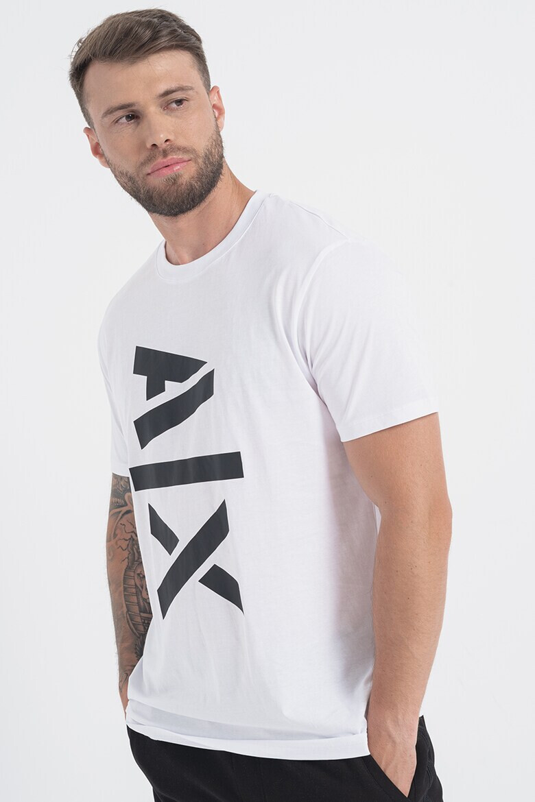 ARMANI EXCHANGE Памучна тениска с лого - Pepit.bg