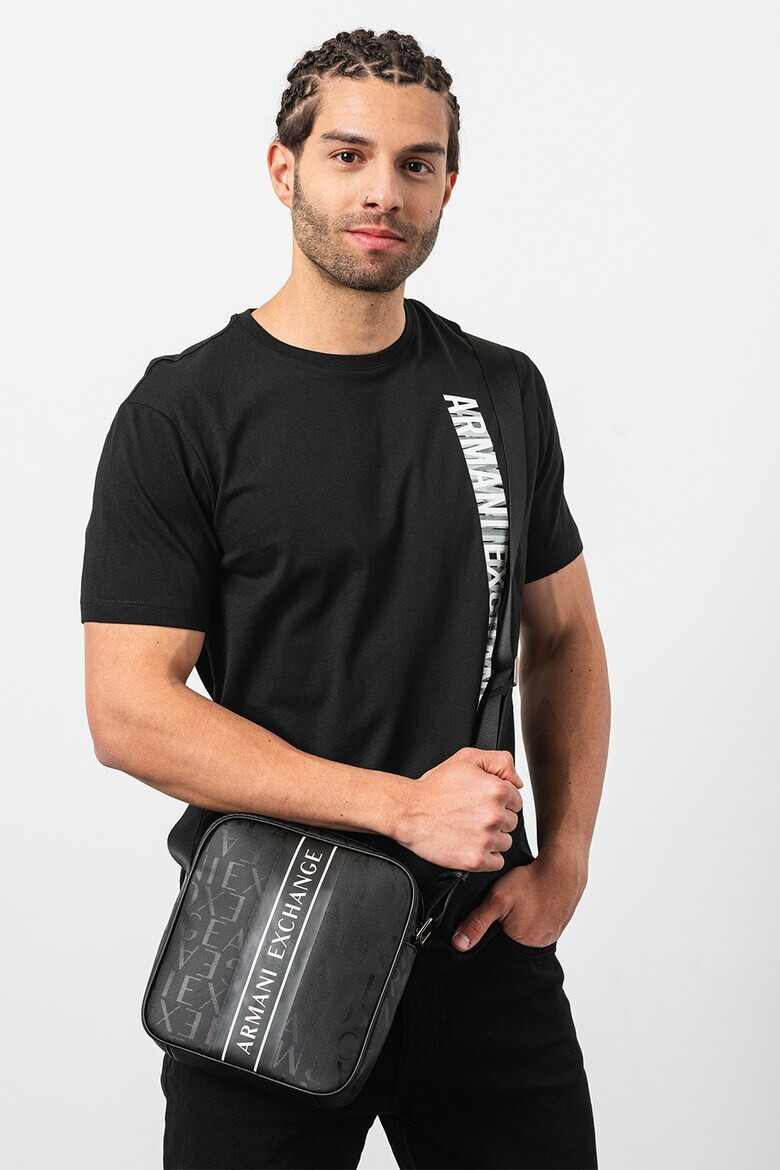 ARMANI EXCHANGE Тениска с лого и овално деколте - Pepit.bg