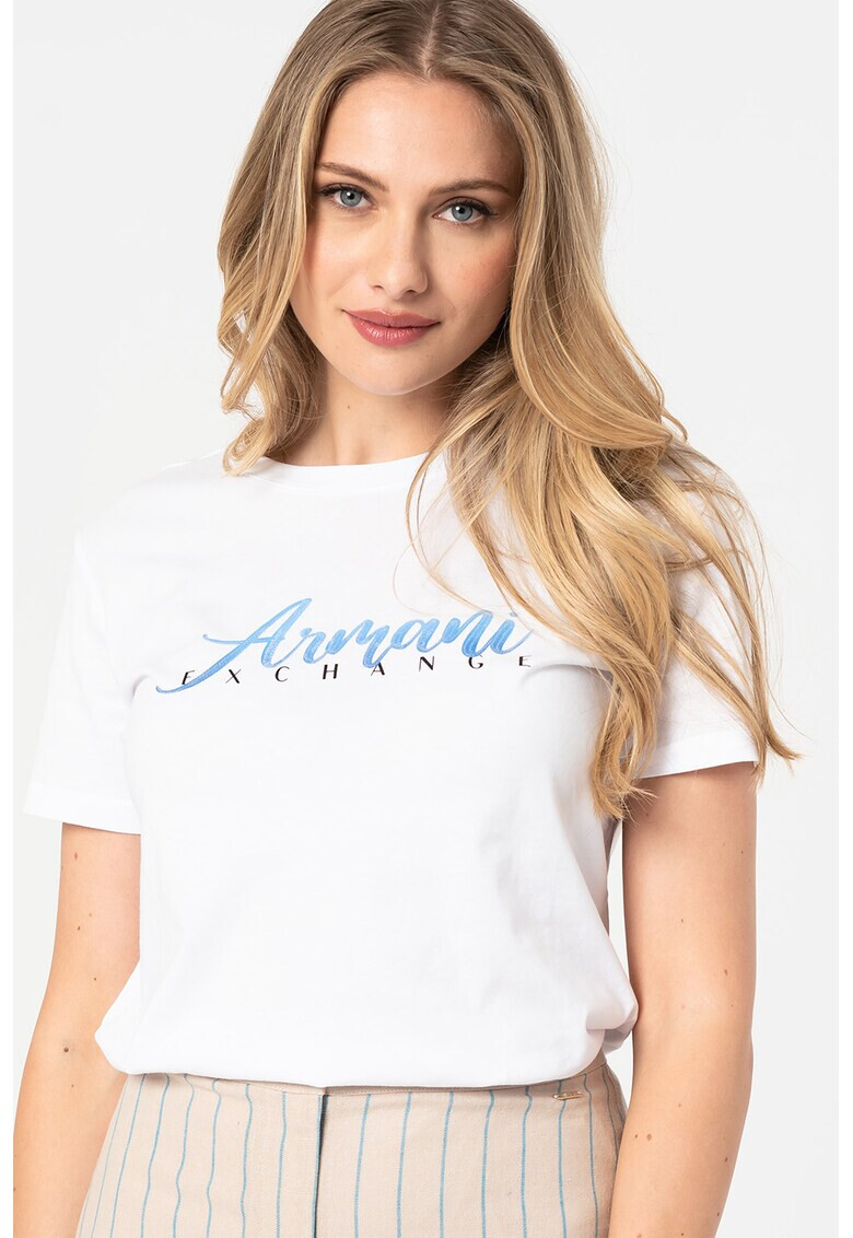 ARMANI EXCHANGE Тениска с лого на гърба - Pepit.bg