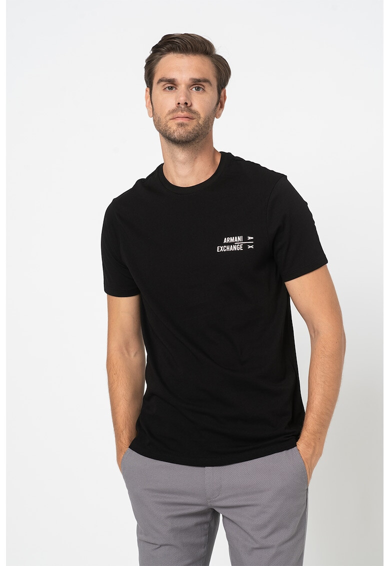 ARMANI EXCHANGE Тениска с лого на гърдите - Pepit.bg