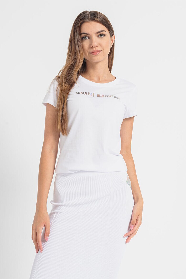 ARMANI EXCHANGE Тениска с лого на гърдите - Pepit.bg