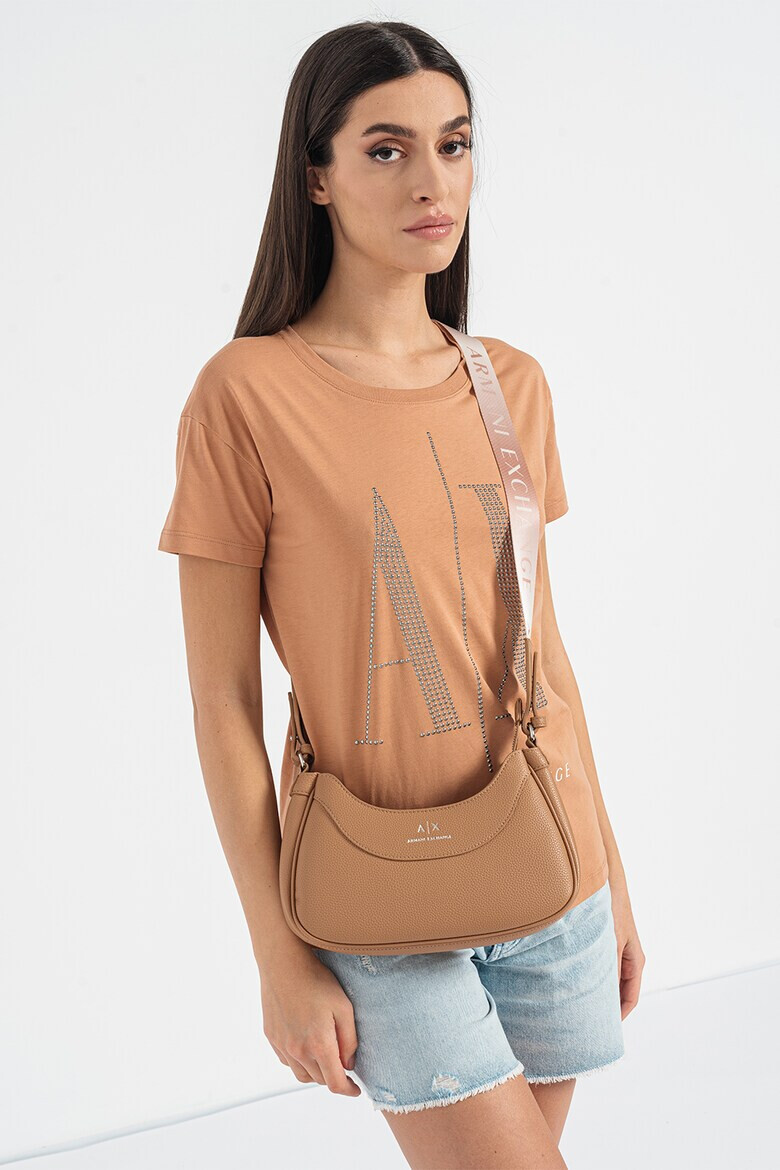 ARMANI EXCHANGE Тениска с лого от капси - Pepit.bg