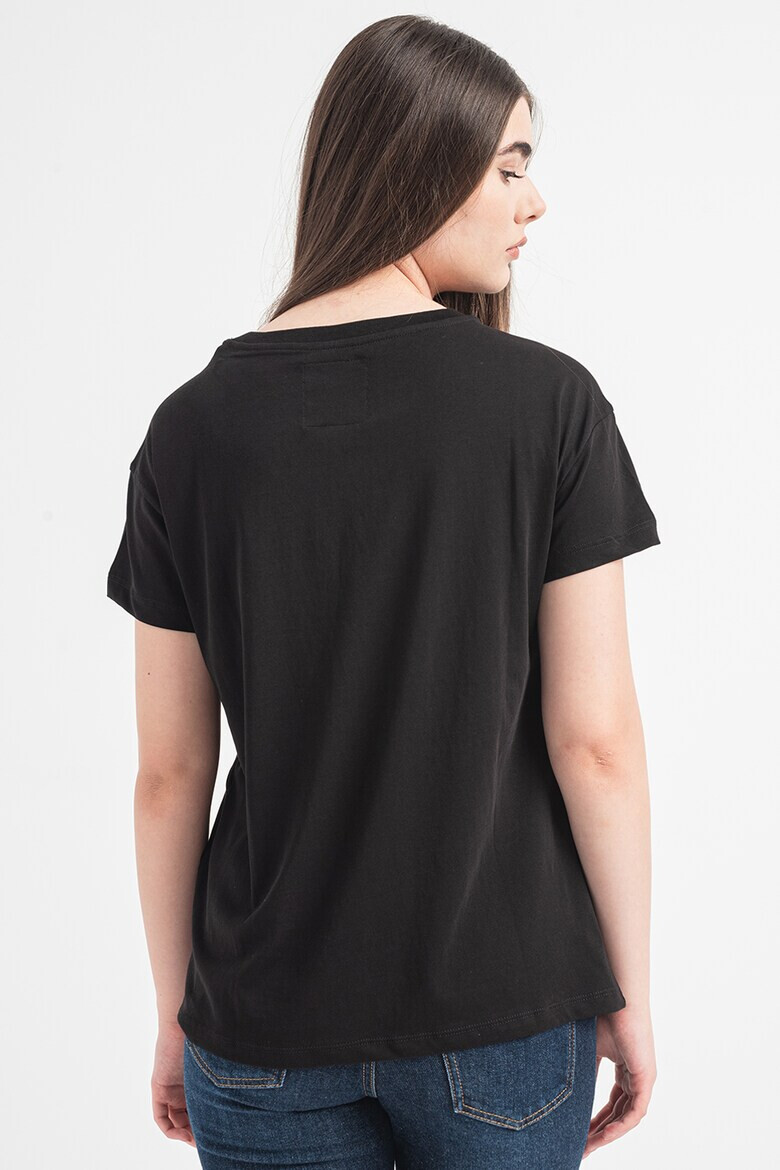 ARMANI EXCHANGE Тениска с лого от капси - Pepit.bg