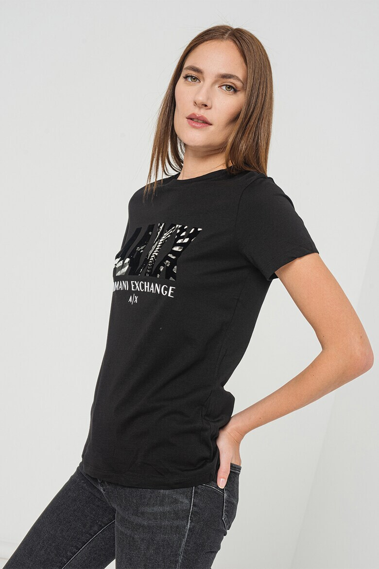 ARMANI EXCHANGE Тениска с модал и щампа - Pepit.bg