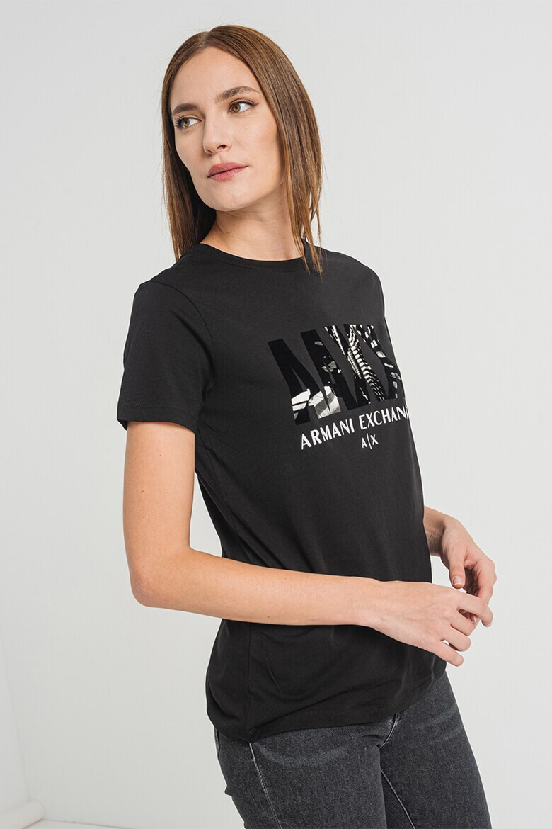 ARMANI EXCHANGE Тениска с модал и щампа - Pepit.bg