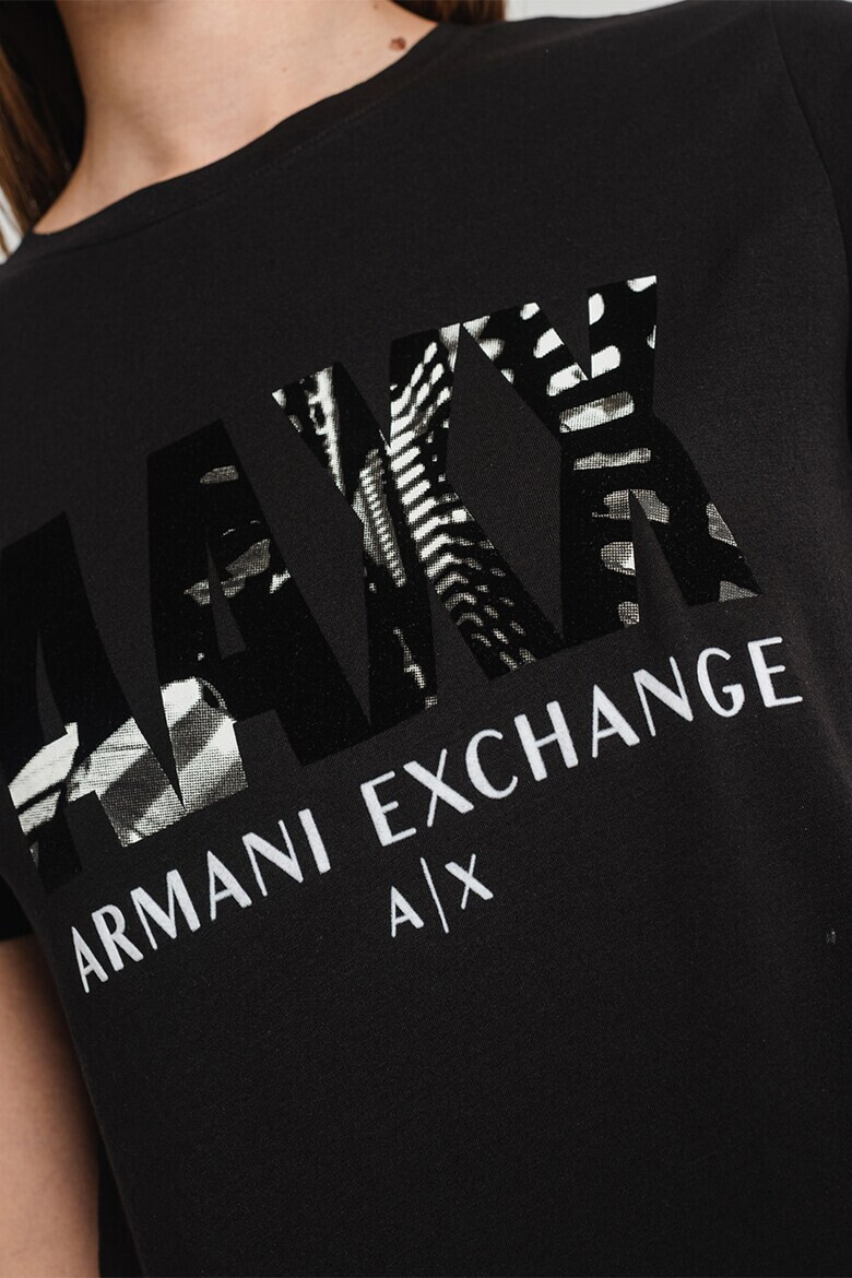 ARMANI EXCHANGE Тениска с модал и щампа - Pepit.bg