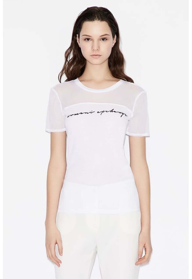ARMANI EXCHANGE Тениска с мрежа - Pepit.bg