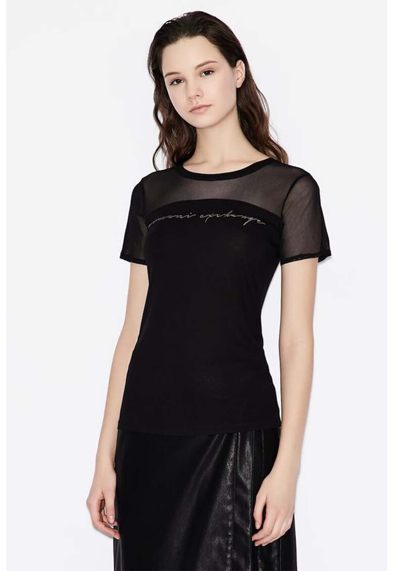 ARMANI EXCHANGE Тениска с мрежа - Pepit.bg