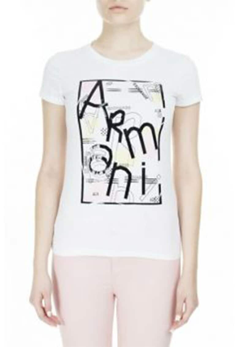 ARMANI EXCHANGE Памучна тениска с лого - Pepit.bg