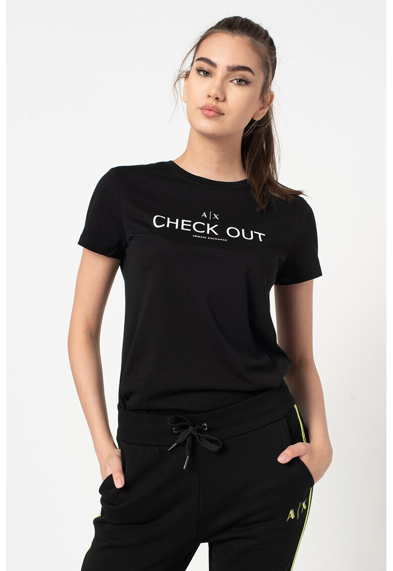 ARMANI EXCHANGE Тениска с надпис - Pepit.bg