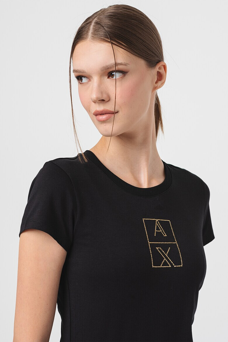 ARMANI EXCHANGE Тениска с нитове - Pepit.bg