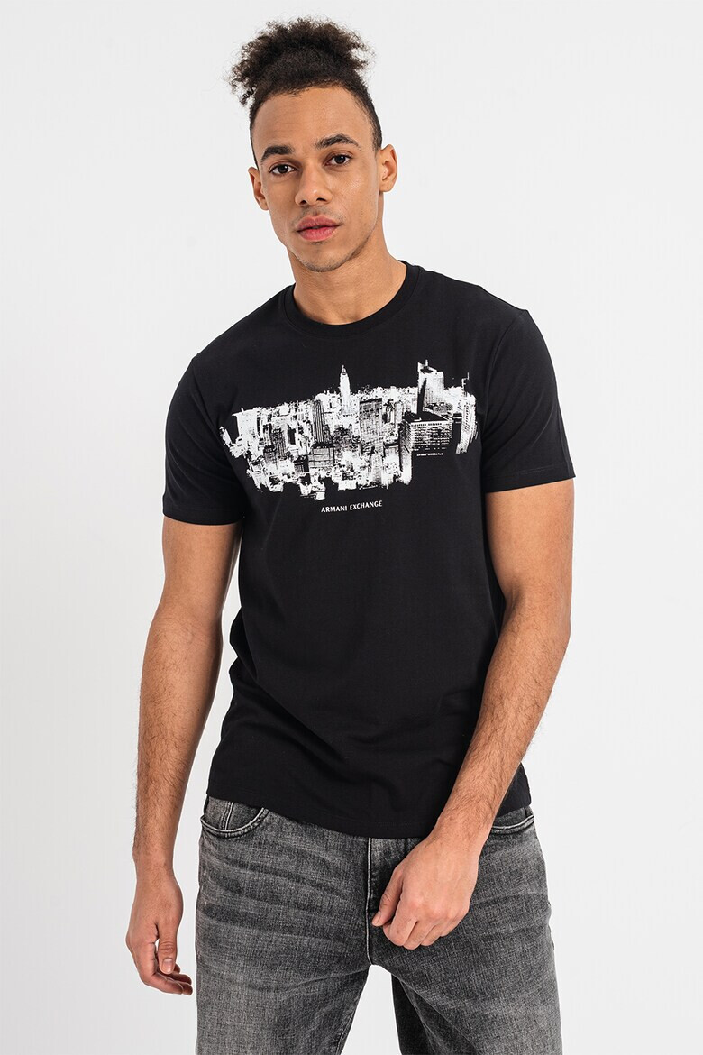 ARMANI EXCHANGE Тениска с овално деколте - Pepit.bg