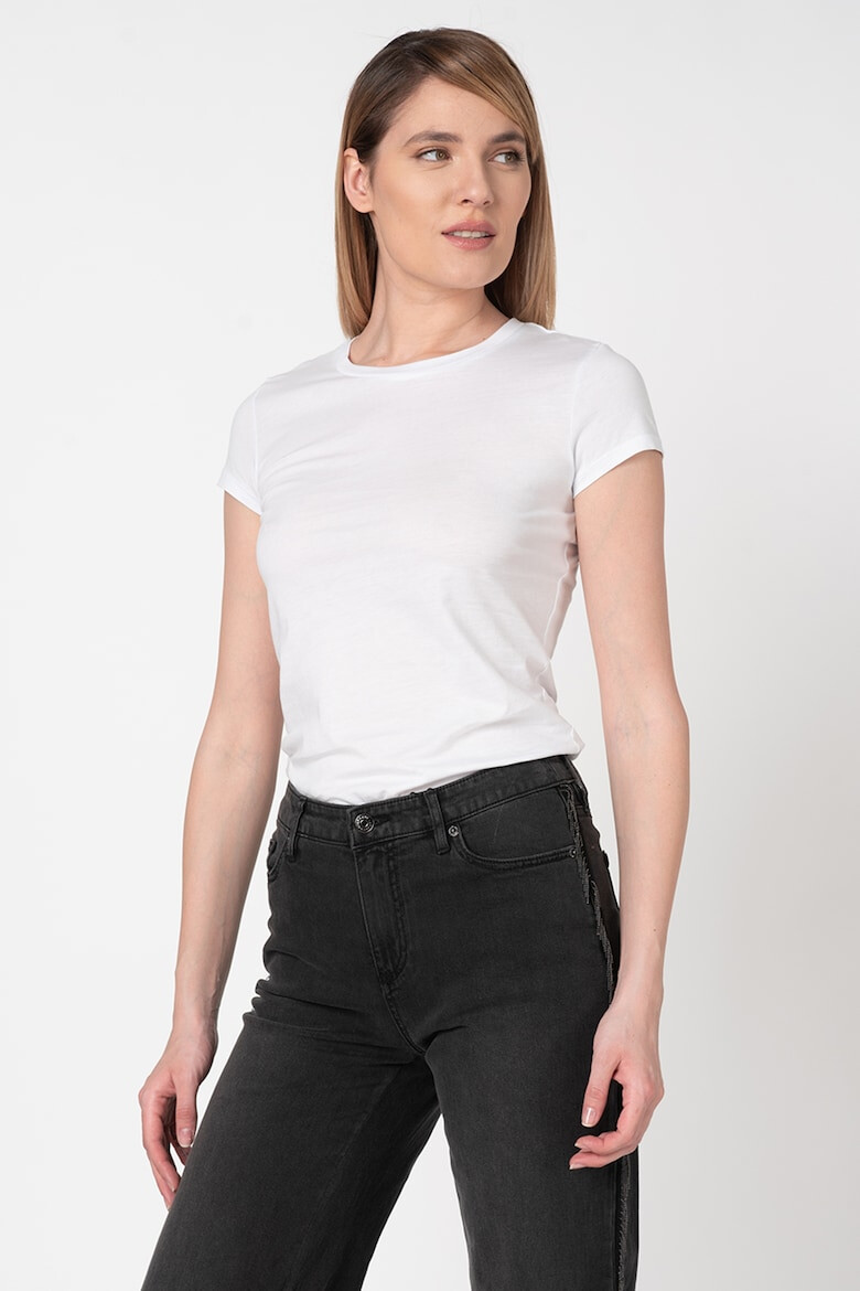 ARMANI EXCHANGE Тениска с овално деколте - Бял - Pepit.bg