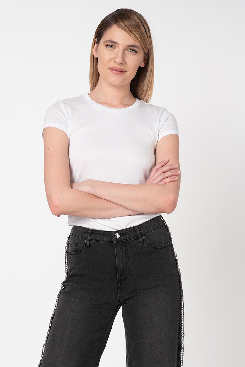 ARMANI EXCHANGE Тениска с овално деколте - Бял - Pepit.bg