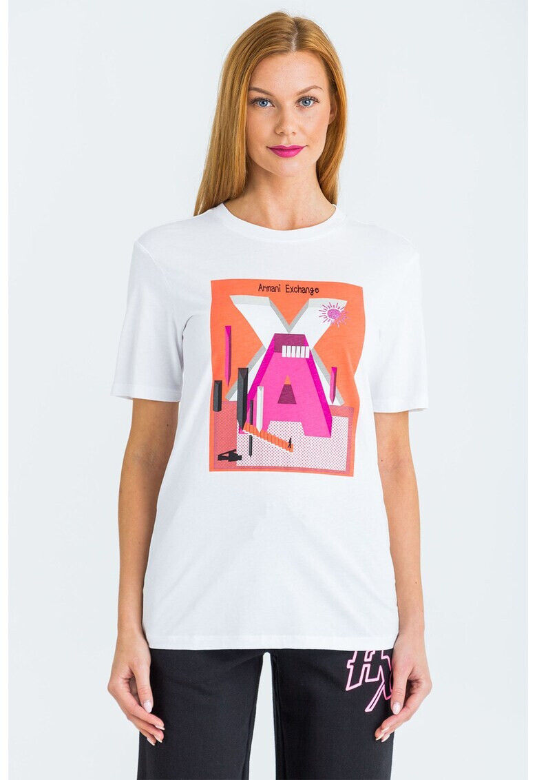 ARMANI EXCHANGE Тениска с овално деколте 25 - Pepit.bg
