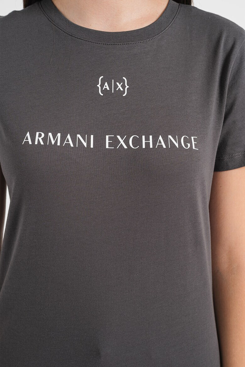 ARMANI EXCHANGE Тениска с овално деколте и лога - Pepit.bg