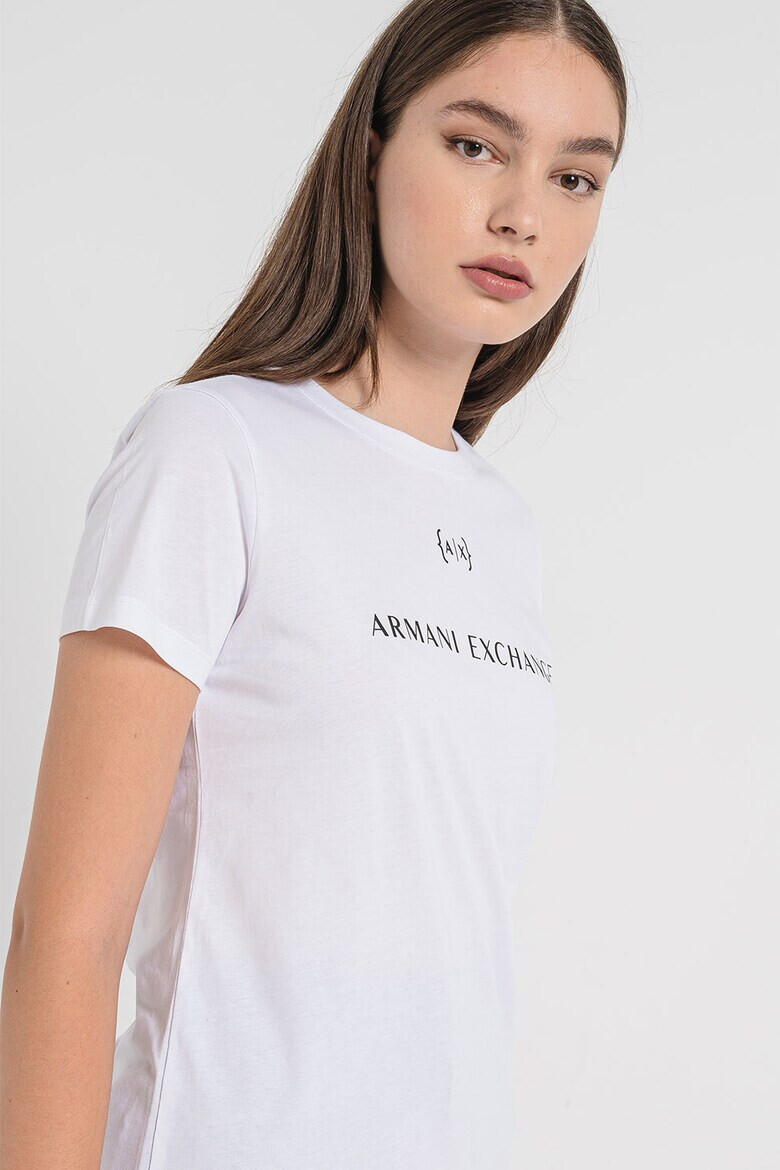 ARMANI EXCHANGE Тениска с овално деколте и лога - Pepit.bg
