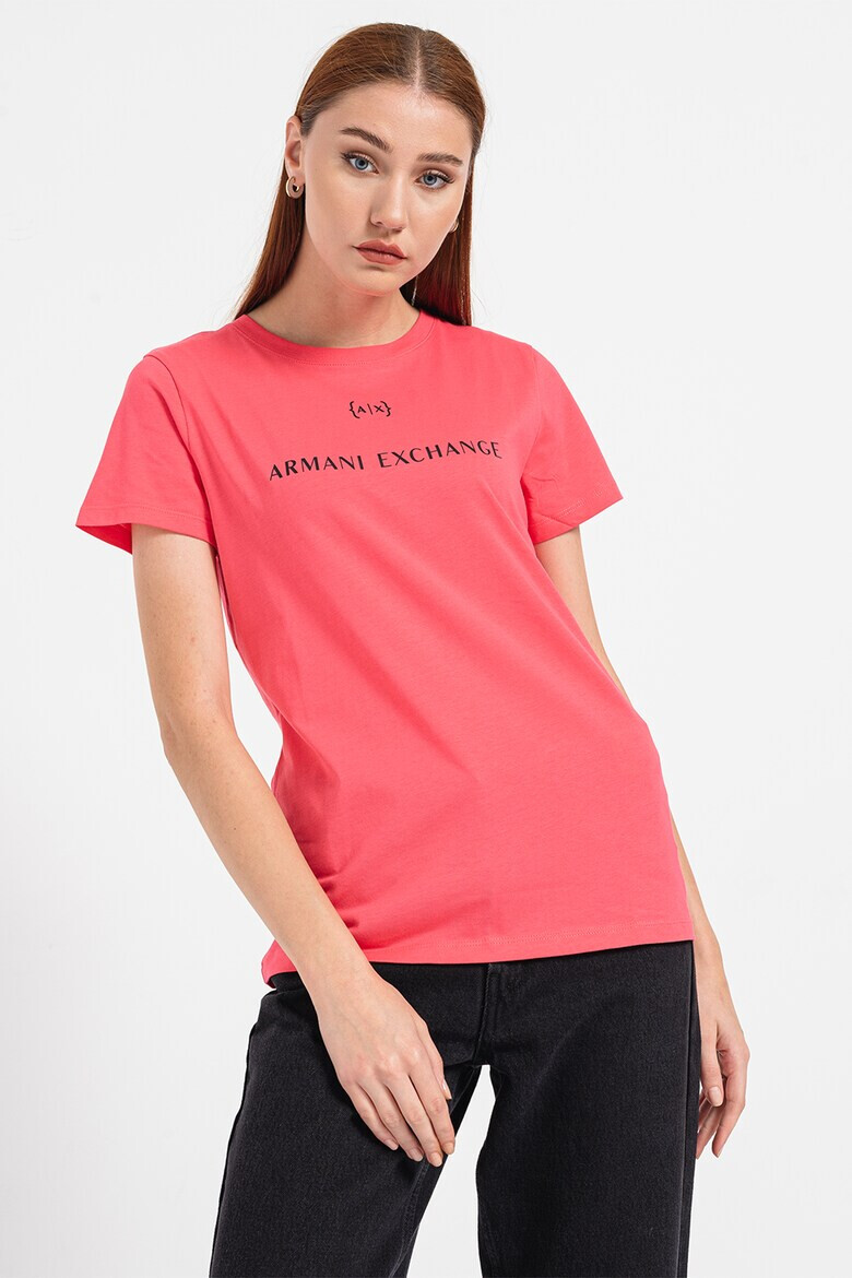 ARMANI EXCHANGE Тениска с овално деколте и лога - Pepit.bg