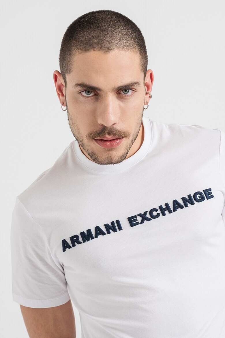 ARMANI EXCHANGE Тениска с овално деколте и лого - Pepit.bg