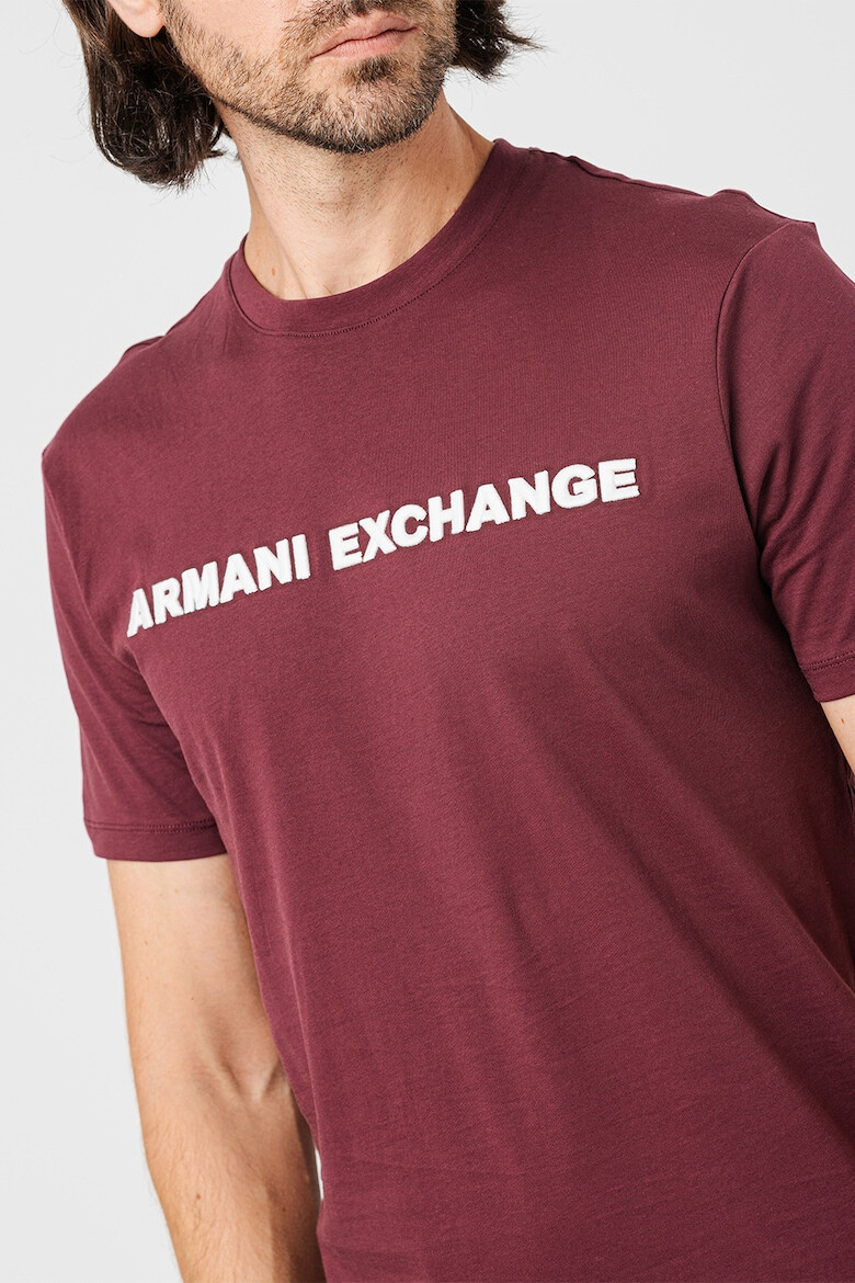 ARMANI EXCHANGE Тениска с овално деколте и лого - Pepit.bg