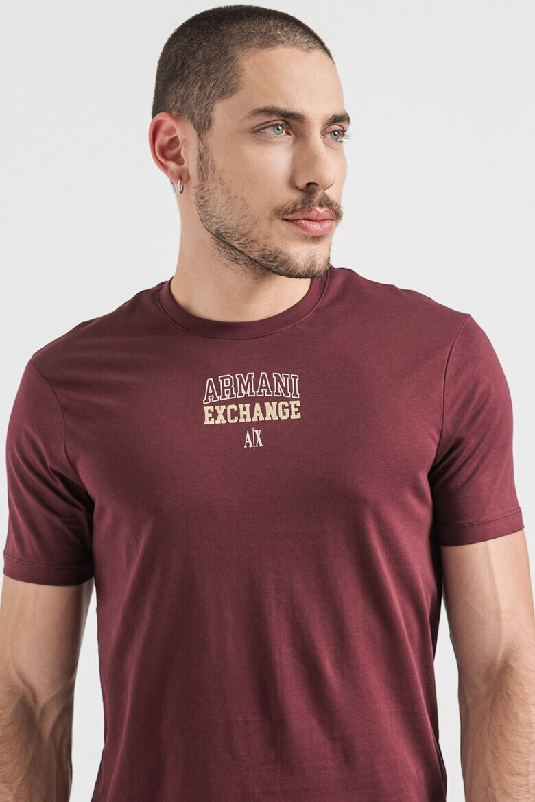 ARMANI EXCHANGE Тениска с овално деколте и лого - Pepit.bg