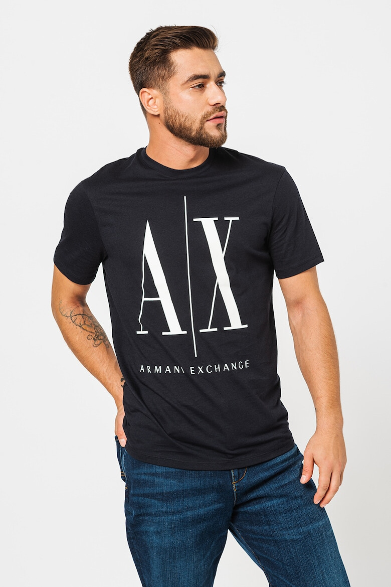 ARMANI EXCHANGE Тениска с овално деколте и лого - Pepit.bg