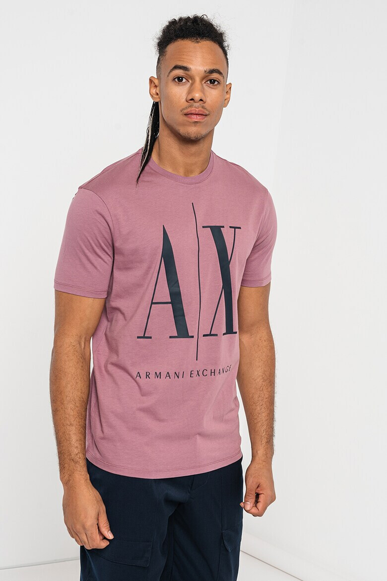 ARMANI EXCHANGE Тениска с овално деколте и лого - Pepit.bg