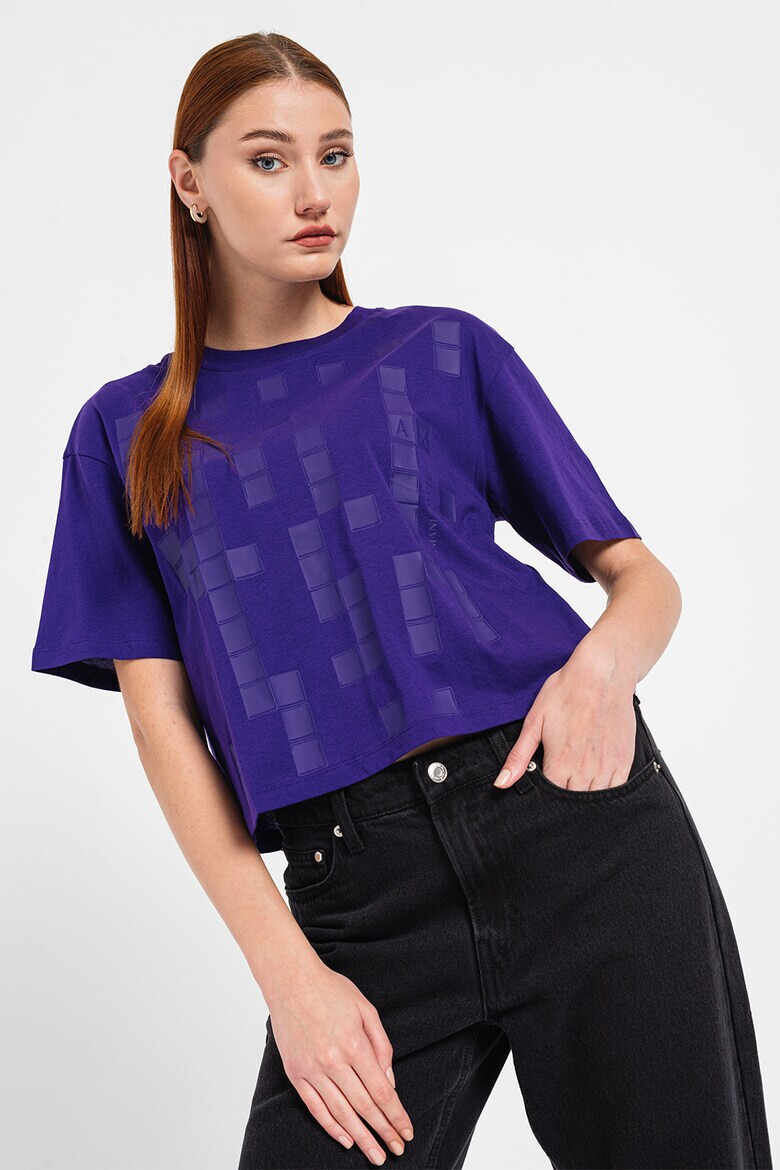 ARMANI EXCHANGE Тениска с паднали ръкави - Pepit.bg