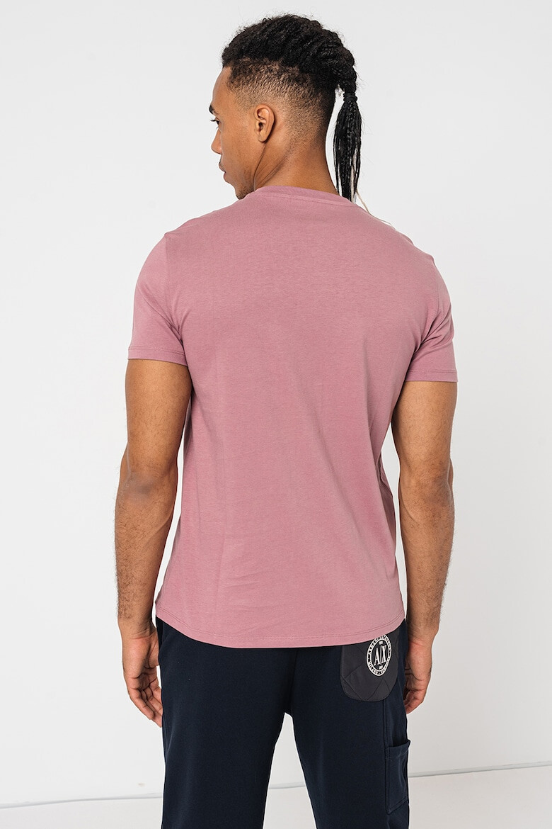 ARMANI EXCHANGE Тениска с шпиц и лого - Pepit.bg