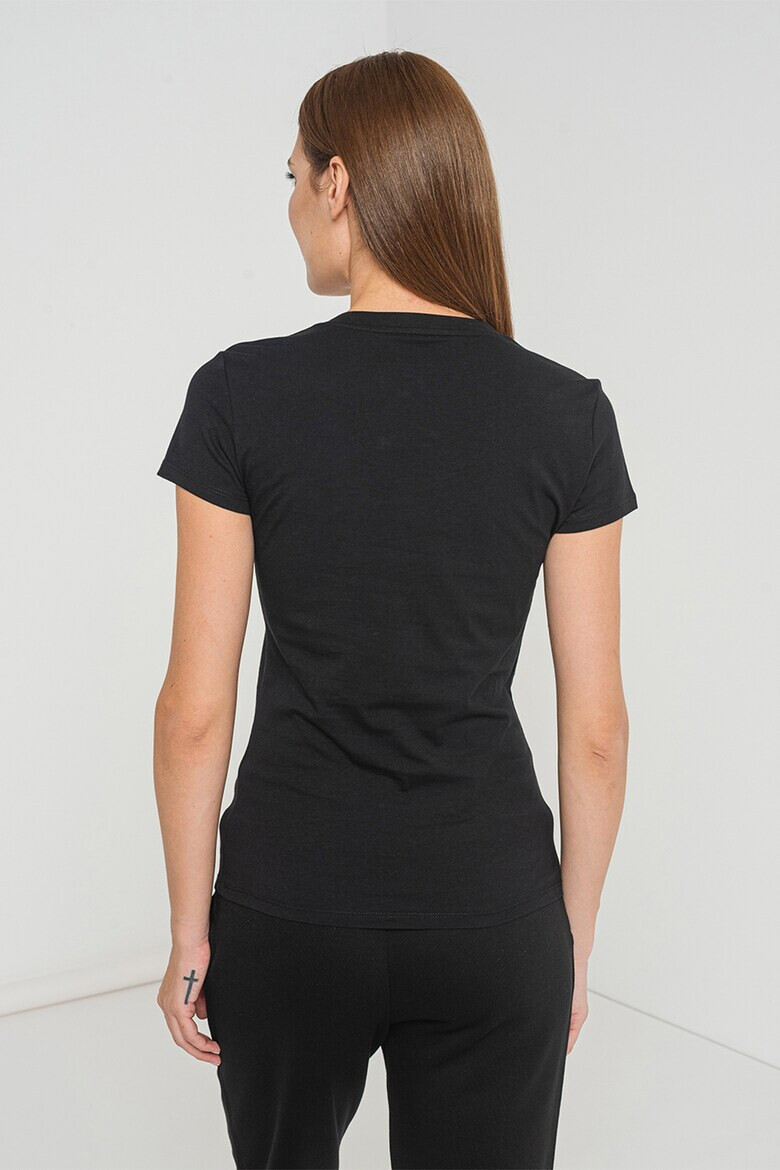 ARMANI EXCHANGE Тениска с шпиц и лого - Pepit.bg