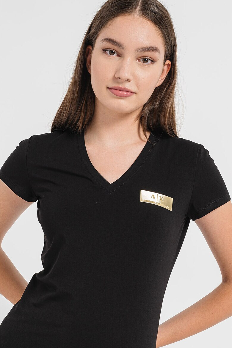 ARMANI EXCHANGE Тениска с шпиц - Pepit.bg