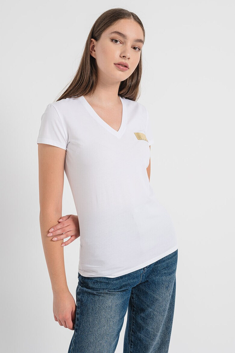 ARMANI EXCHANGE Тениска с шпиц - Pepit.bg
