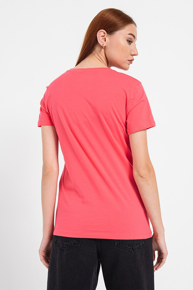 ARMANI EXCHANGE Тениска с шпиц и лога - Pepit.bg