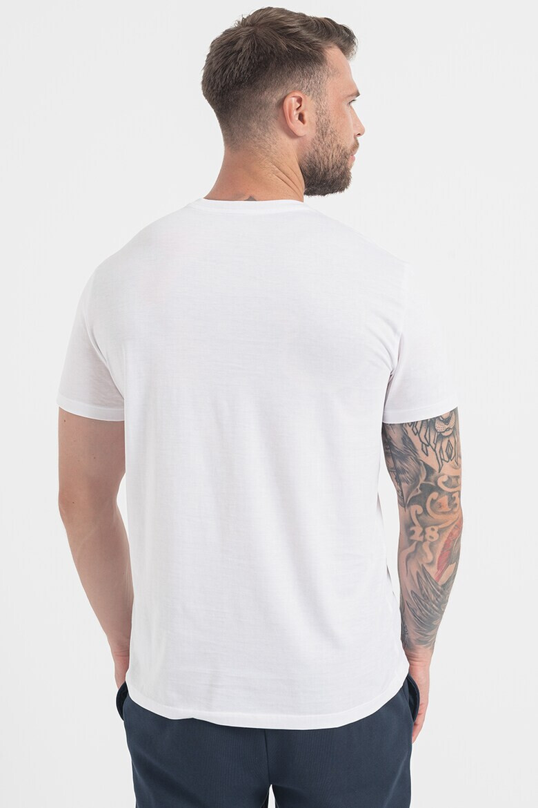ARMANI EXCHANGE Тениска с шпиц и лого - Pepit.bg