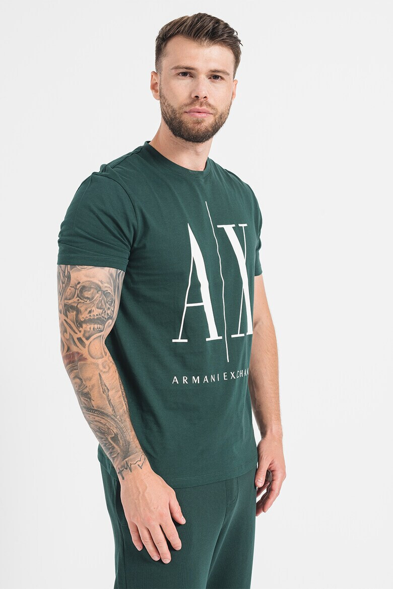 ARMANI EXCHANGE Тениска с уголемено лого - Pepit.bg