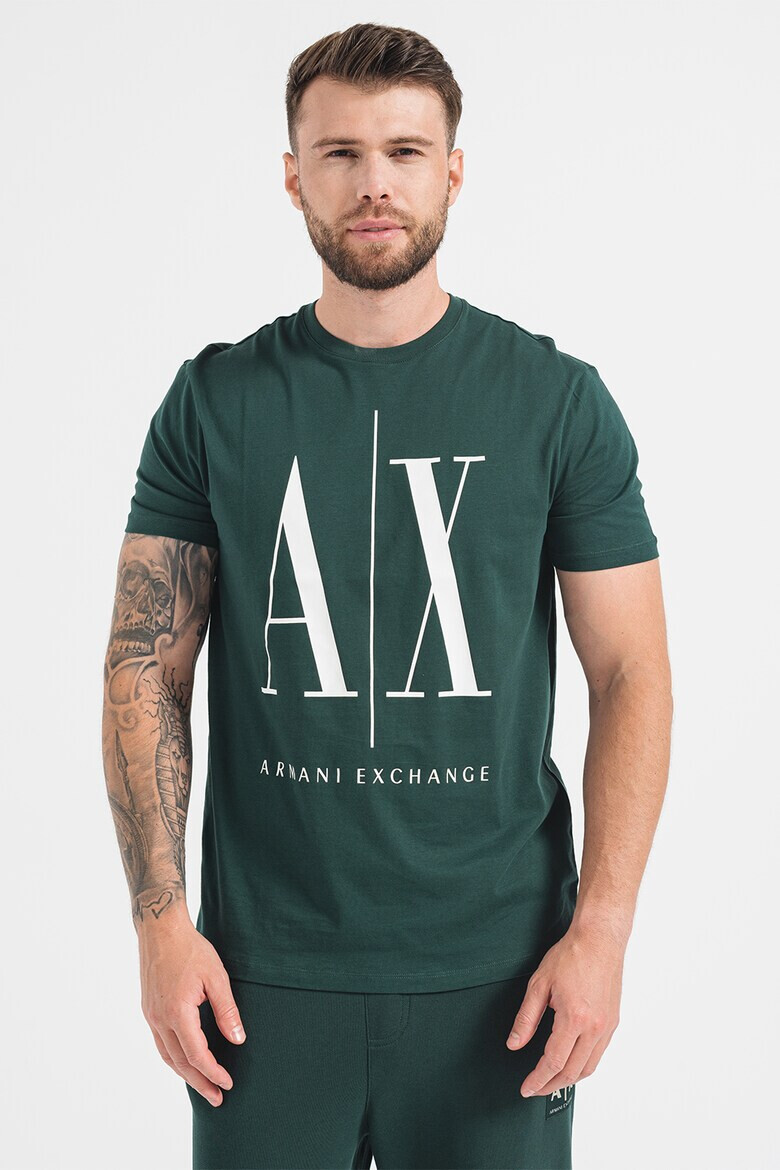 ARMANI EXCHANGE Тениска с уголемено лого - Pepit.bg