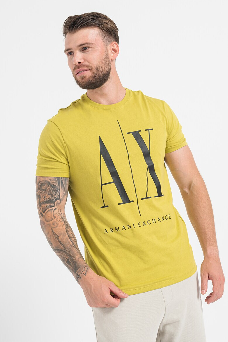 ARMANI EXCHANGE Тениска с уголемено лого - Pepit.bg