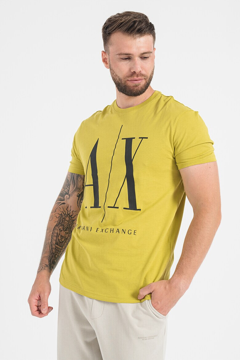ARMANI EXCHANGE Тениска с уголемено лого - Pepit.bg