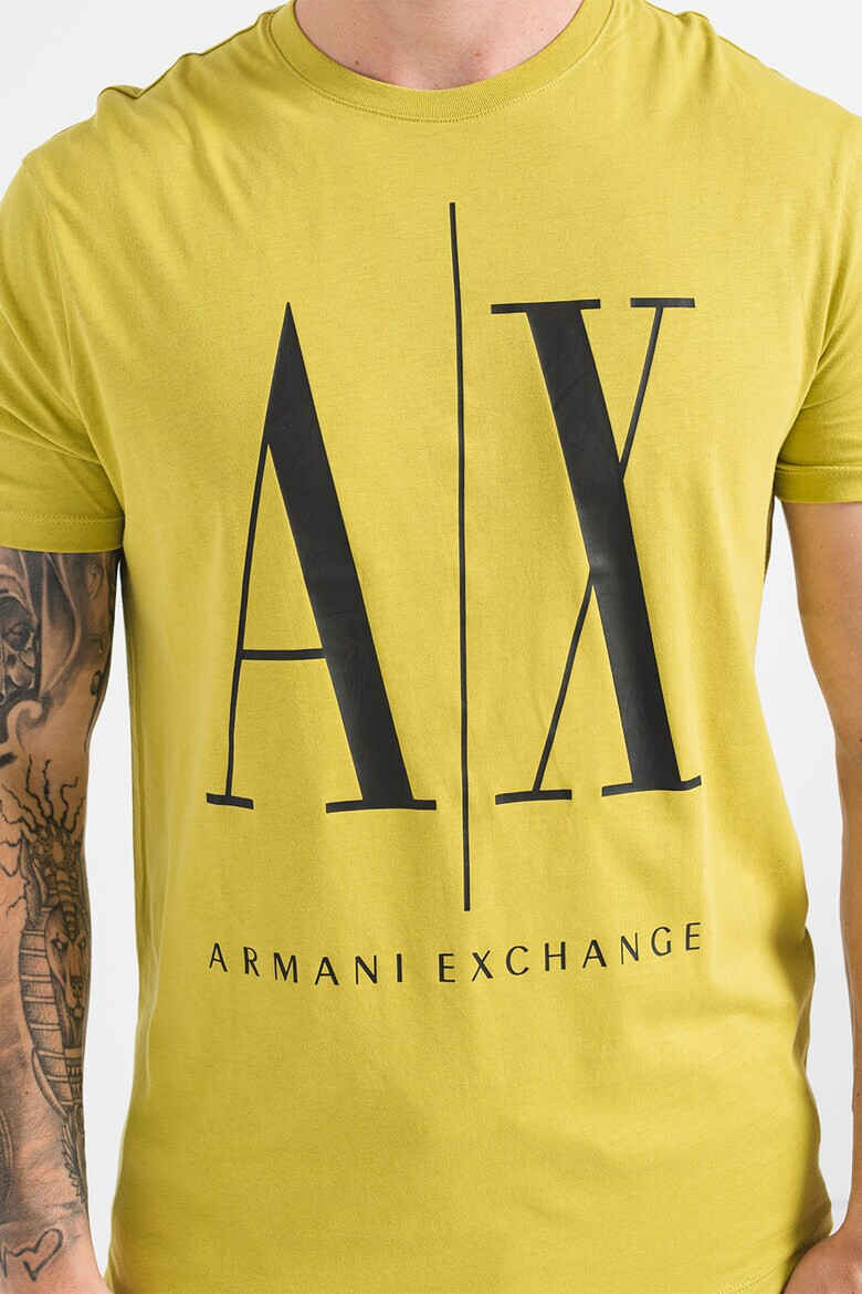 ARMANI EXCHANGE Тениска с уголемено лого - Pepit.bg