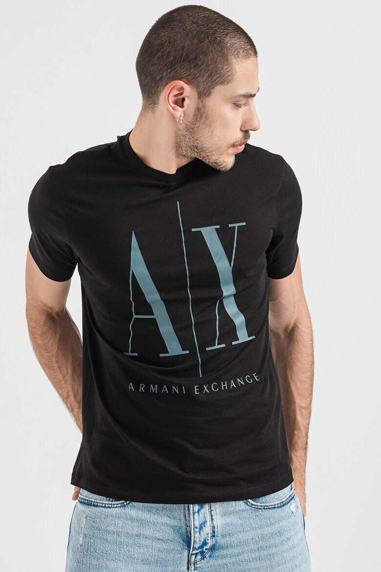 ARMANI EXCHANGE Тениска с уголемено лого - Pepit.bg