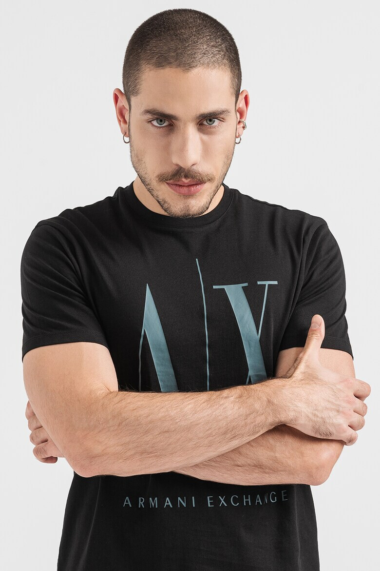 ARMANI EXCHANGE Тениска с уголемено лого - Pepit.bg