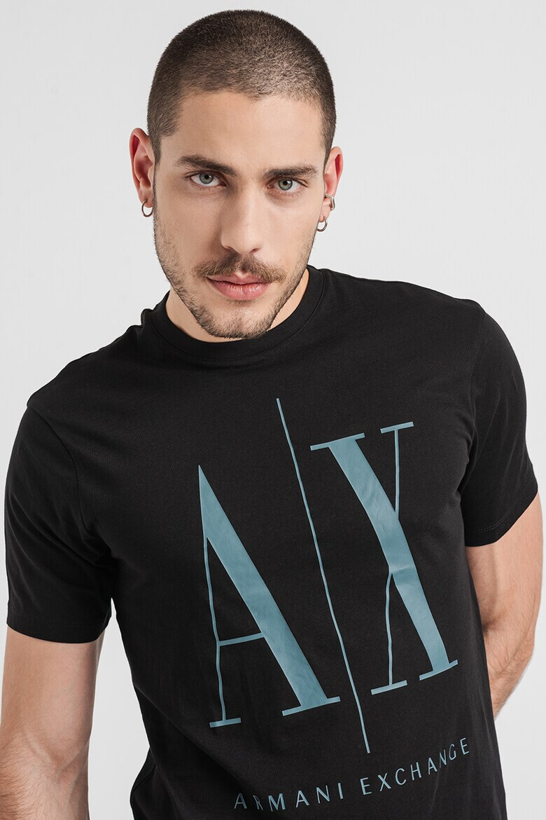 ARMANI EXCHANGE Тениска с уголемено лого - Pepit.bg