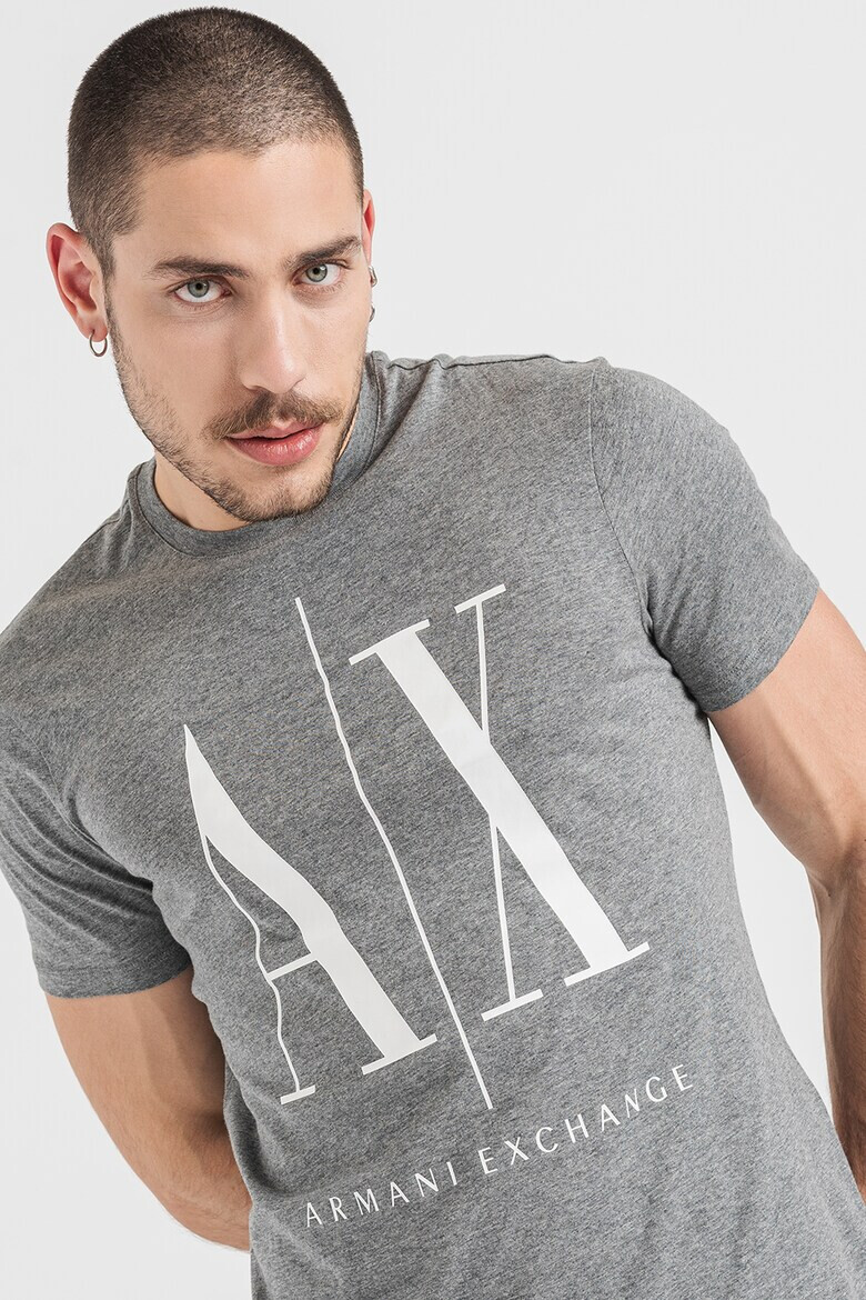 ARMANI EXCHANGE Тениска с уголемено лого - Pepit.bg