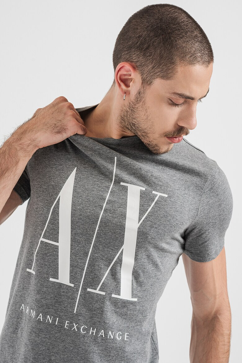 ARMANI EXCHANGE Тениска с уголемено лого - Pepit.bg