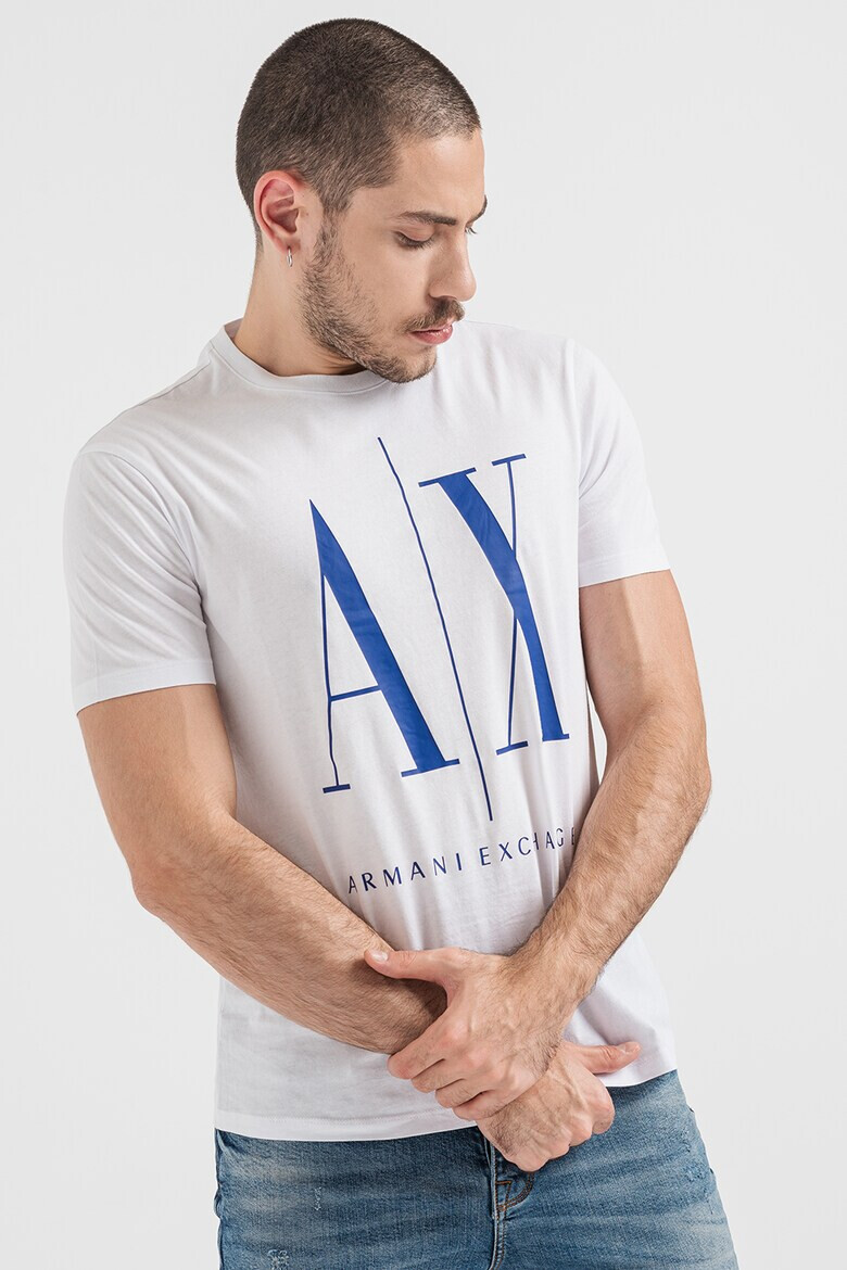 ARMANI EXCHANGE Тениска с уголемено лого - Pepit.bg