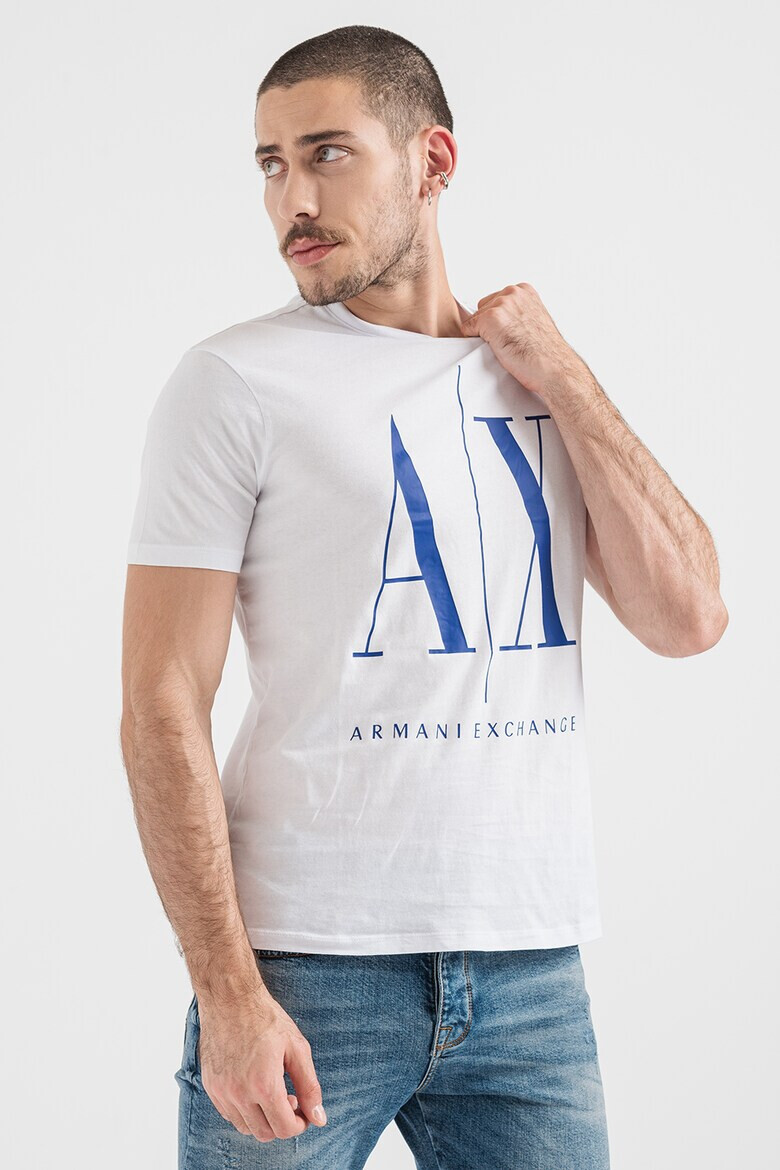 ARMANI EXCHANGE Тениска с уголемено лого - Pepit.bg