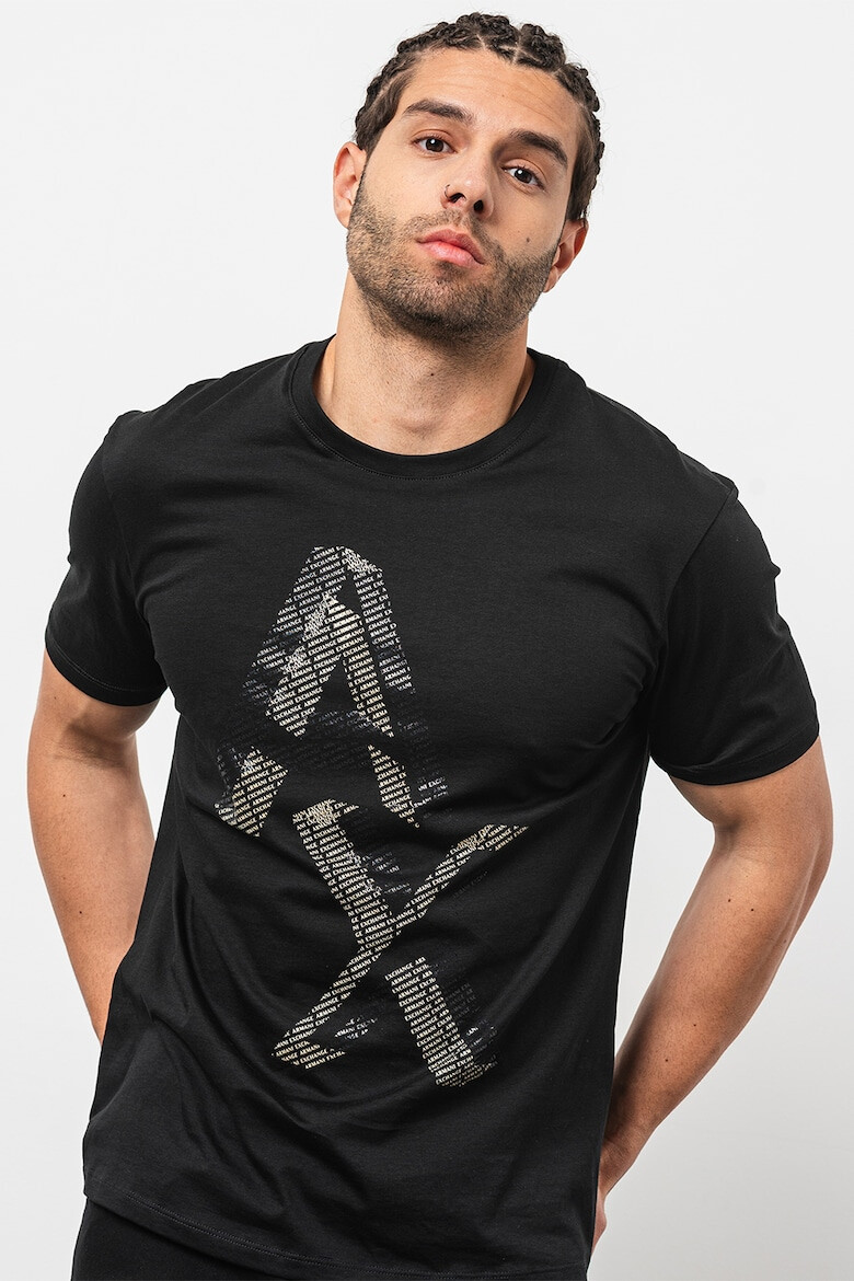 ARMANI EXCHANGE Тениска с уголемено лого - Pepit.bg