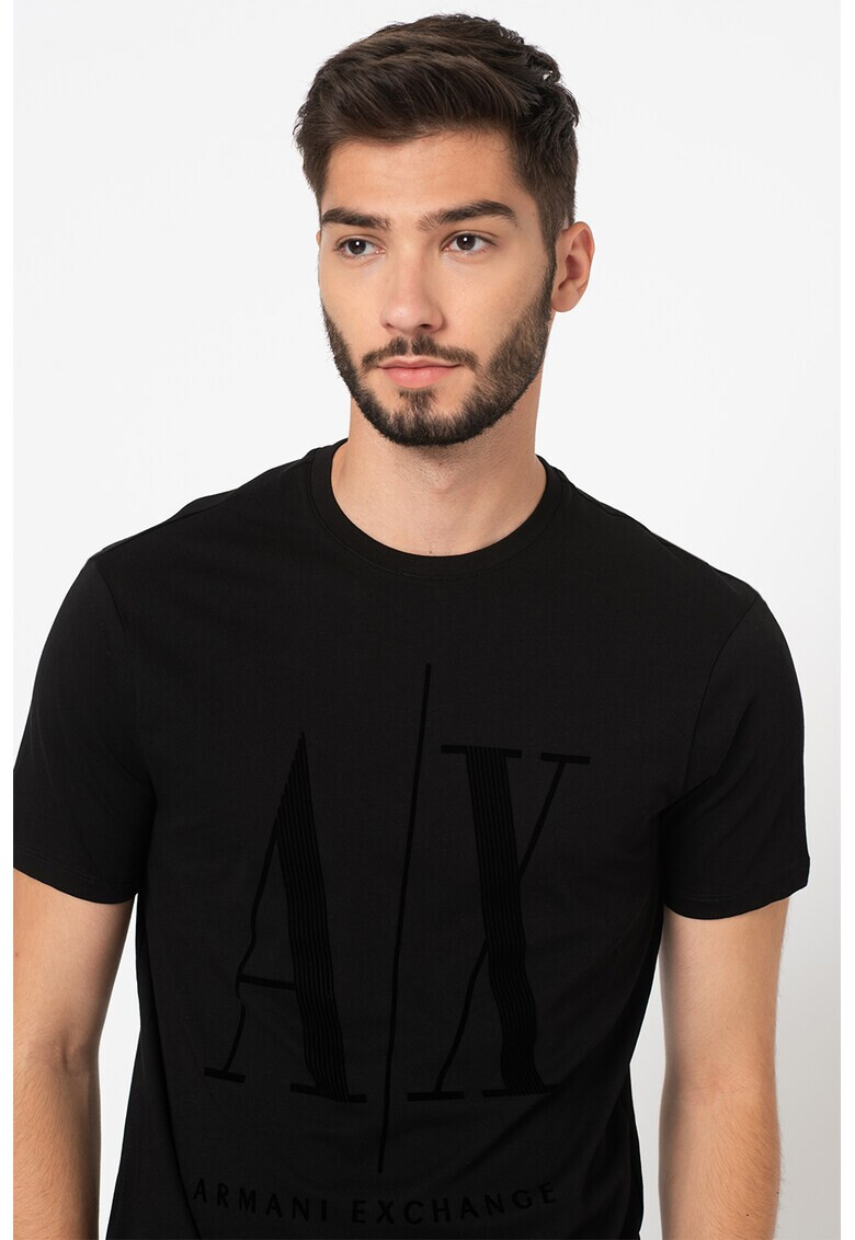 ARMANI EXCHANGE Тениска с уголемено лого - Pepit.bg