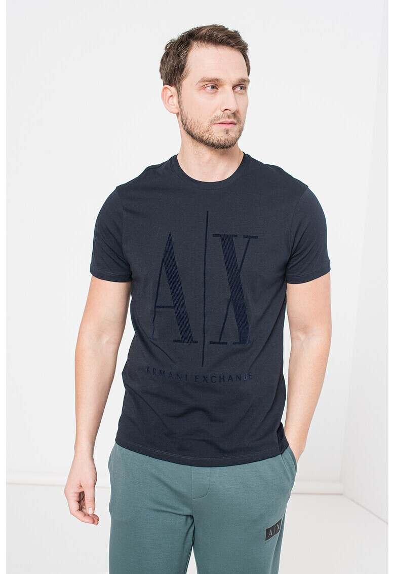 ARMANI EXCHANGE Тениска с уголемено лого - Pepit.bg